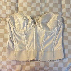 White vintage corset